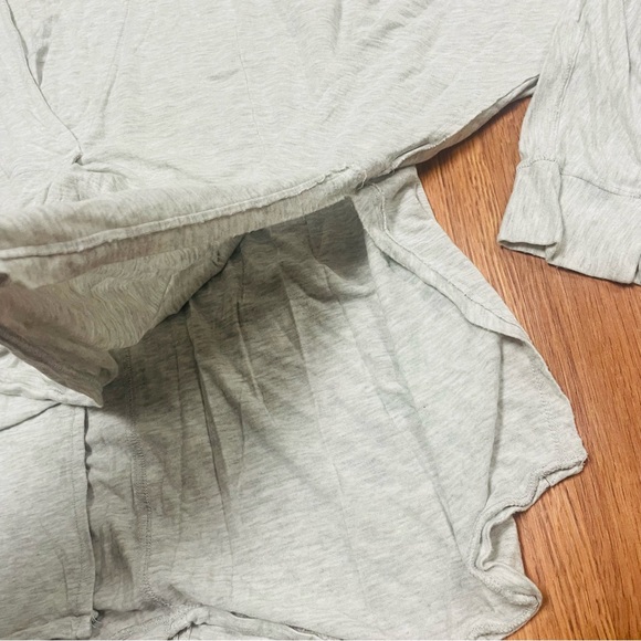 Free People We The Free Can't Fool Me Tee Gray Womens Size S Comfy Oversized - Picture 6 of 7